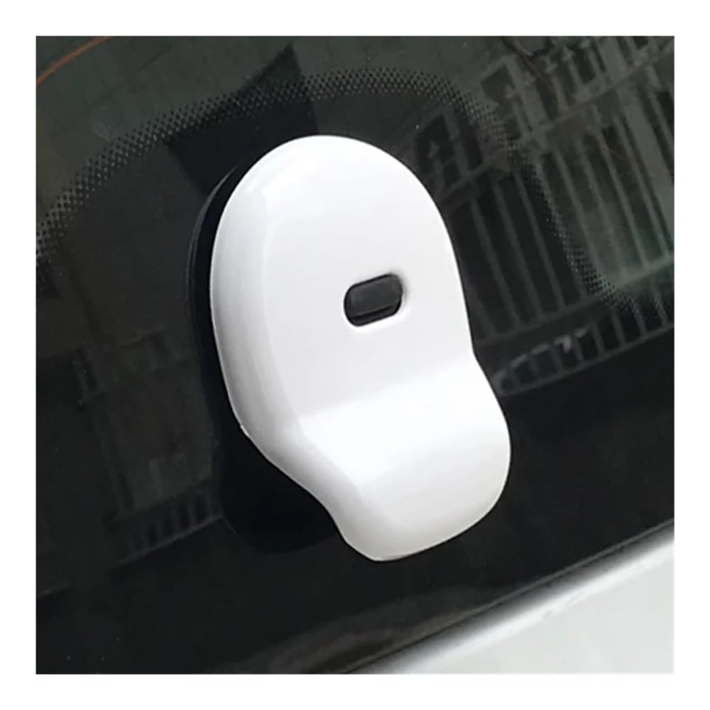 DYOG Dekorative Innenbereich Zubehör Für Smart 453 Für Fortwo Für ForFour Auto ABS Kofferraumgriff Shell Dekoration Aufkleber Autozubehör(White) von DYOG