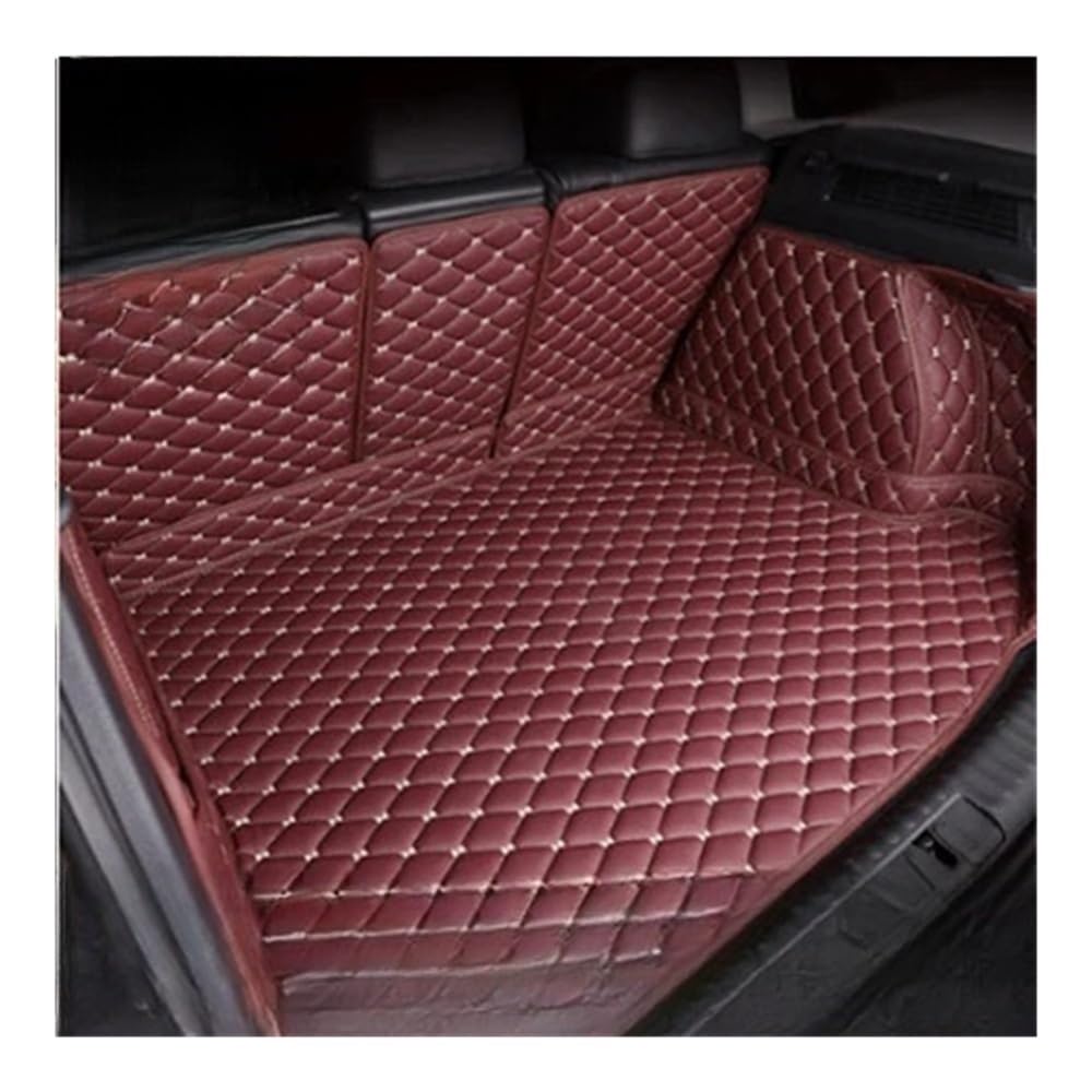 DYOG Für Aveo 2012 2013 2014 2015 2016 2017 Auto Kofferraum Matte Cargo-Liner Zubehör Innen Boot Interieur Kofferraumwanne(Wine red) von DYOG