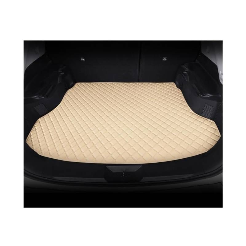 DYOG Für Cruze 2015 2016 PU Auto Kofferraummatten Innen Kofferraum Fracht Lagerung Teppich Liner Matte Auto Zubehör Teppich Interieur Kofferraumwanne(Beige) von DYOG