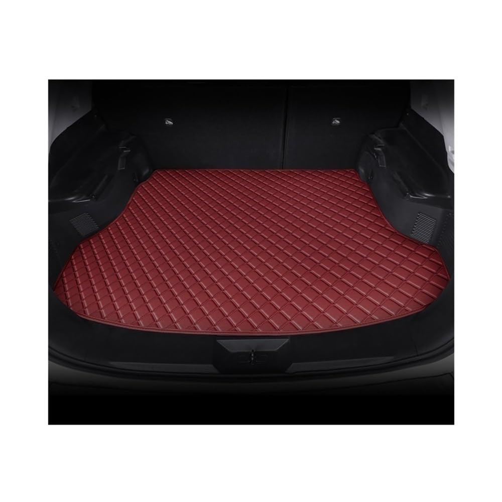 DYOG Für Malibu 2012 2013 2014 2015 PU-Kofferraummatten Kofferraum Frachtaufbewahrung Teppich Liner Matte Innenraum Autozubehör Teppich Interieur Kofferraumwanne(Wine red) von DYOG