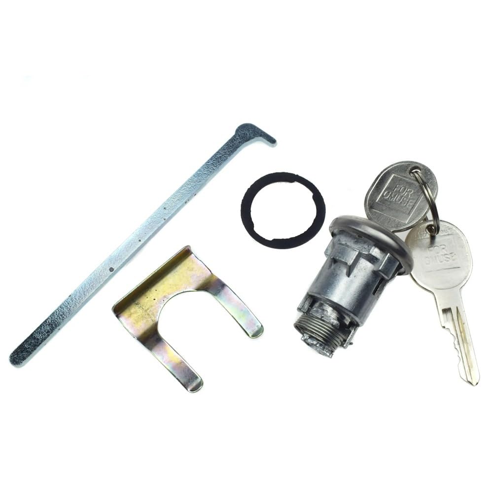 DYOG Heckklappenschloss Für Camaro Für Impala Für Malibu Zündung & Tür & Kofferraumschloss Zylinder Schlüssel Barrel Kit Kofferraum Verriegelung(Trunk Lock) von DYOG