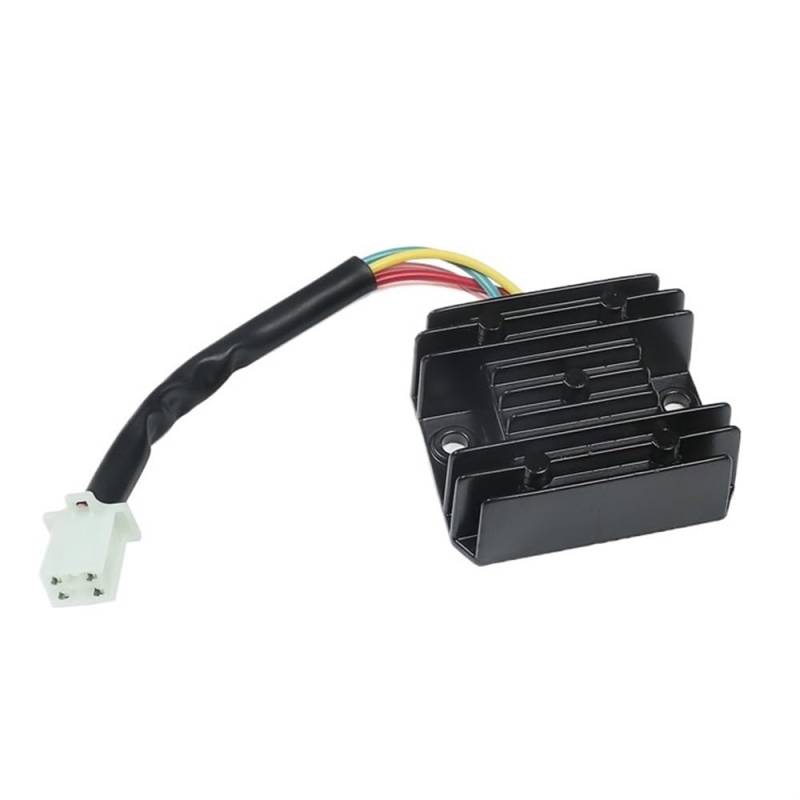 DYOG Motorrad Gleichrichter Für GY6 Für 50 80 100 125 150CC 250CC Für ATV Für Moped Motorrad Teile Spannungsreglergleichrichter(4-Wire Female Socket) von DYOG