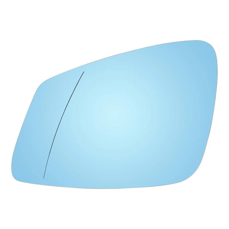 DYOG Türspiegelglas Außenspiegel Für 1 2 3 4 5 6 7 Serie Für F10 F20 F11 F01 F02 F30 F31 F46 F48 Set Fahrer Beifahrertür SeitenspiegelGlass Beheizt Blau(Left) von DYOG