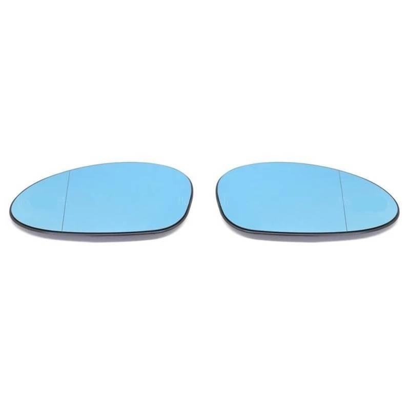 DYOG Türspiegelglas Außenspiegel Für E46 Für M3 Für 3er Für Coupé Für Cabriolet 2001–2006 Links Rechts Außenspiegel Glass Beheizt Fahrer Beifahrer Seite(1 Pair Blue) von DYOG