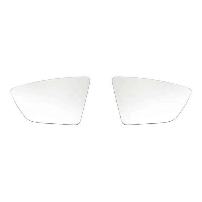 DYOG Türspiegelglas Außenspiegel Für SEAT Für Arona Für KJ7 2017-2021 Beheizte Auto Seite Spiegel Glass Seite Tür Erhitzt Flügel Spiegel Glass Rück Platte(2Pcs Left and Right) von DYOG