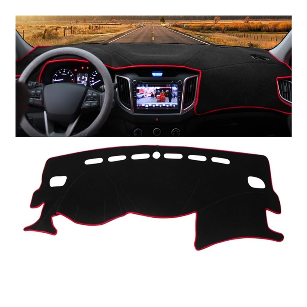 Für Hyundai Für Creta IX25 2014 2015 2016 2017 2018 2019 Auto Dashboard Pad Innen Dash Matte Pad Dash Abdeckung Matte Zubehör Dashmat Pad von DYOG