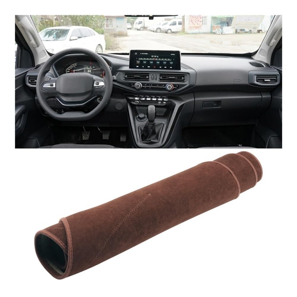 Für Peugeot Für Landtrek 2020 2021 2022 2023 Auto Dashboard Abdeckung Dash Matte Non-Slip Pad Auto Dashboard Matte Teppich Zubehör Dashmat Pad von DYOG