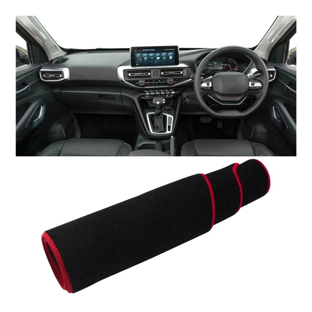 Für Peugeot Für Landtrek 2020 2021 2022 2023 Auto Dashboard Abdeckung Dash Matte Non-Slip Pad Auto Dashboard Matte Teppich Zubehör Dashmat Pad von DYOG