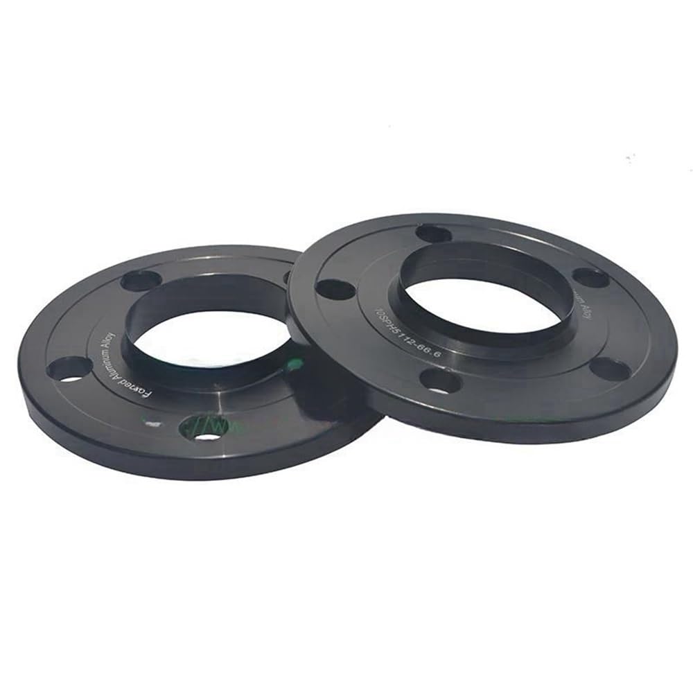 Spurverbreiterungen Spurplatten Für I3 Für I8 2 Stück 10 Mm PCD 5 X 112 CB 66,6 Mm Geschmiedete Legierung Auto-Rad-Distanz-Adapter(Black) von DYOG