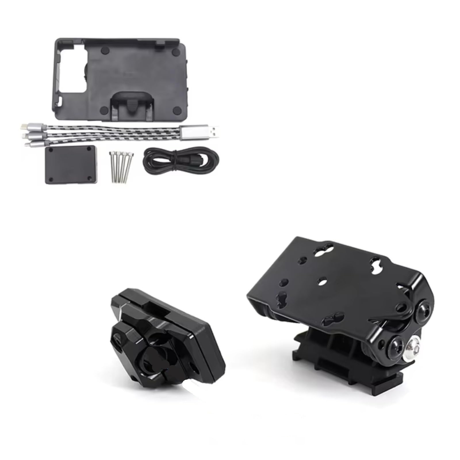 Telefon Ständer Halter Für NX400 Für NX 400 Für NX500 Für Nx 500 2024 Motorrad Zubehör Telefon Halter Halterung GPS Navigation Halterung Montage 13/16mm Stange(C) von DYVOOAUV