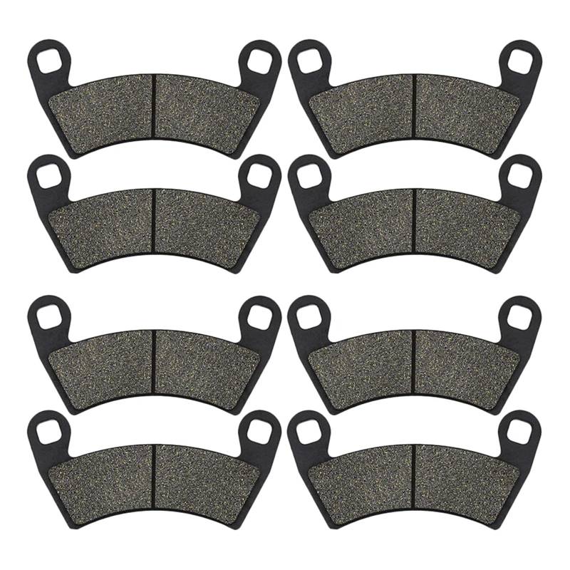 Motorrad-Bremsbeläge vorne oder hinten for Ranger Crew 900 800 700 2008–2015, RZR RZR-4 XP 900 2012–2014, 1000 XP 2014–2019(4pairs) von DYYEUAVT