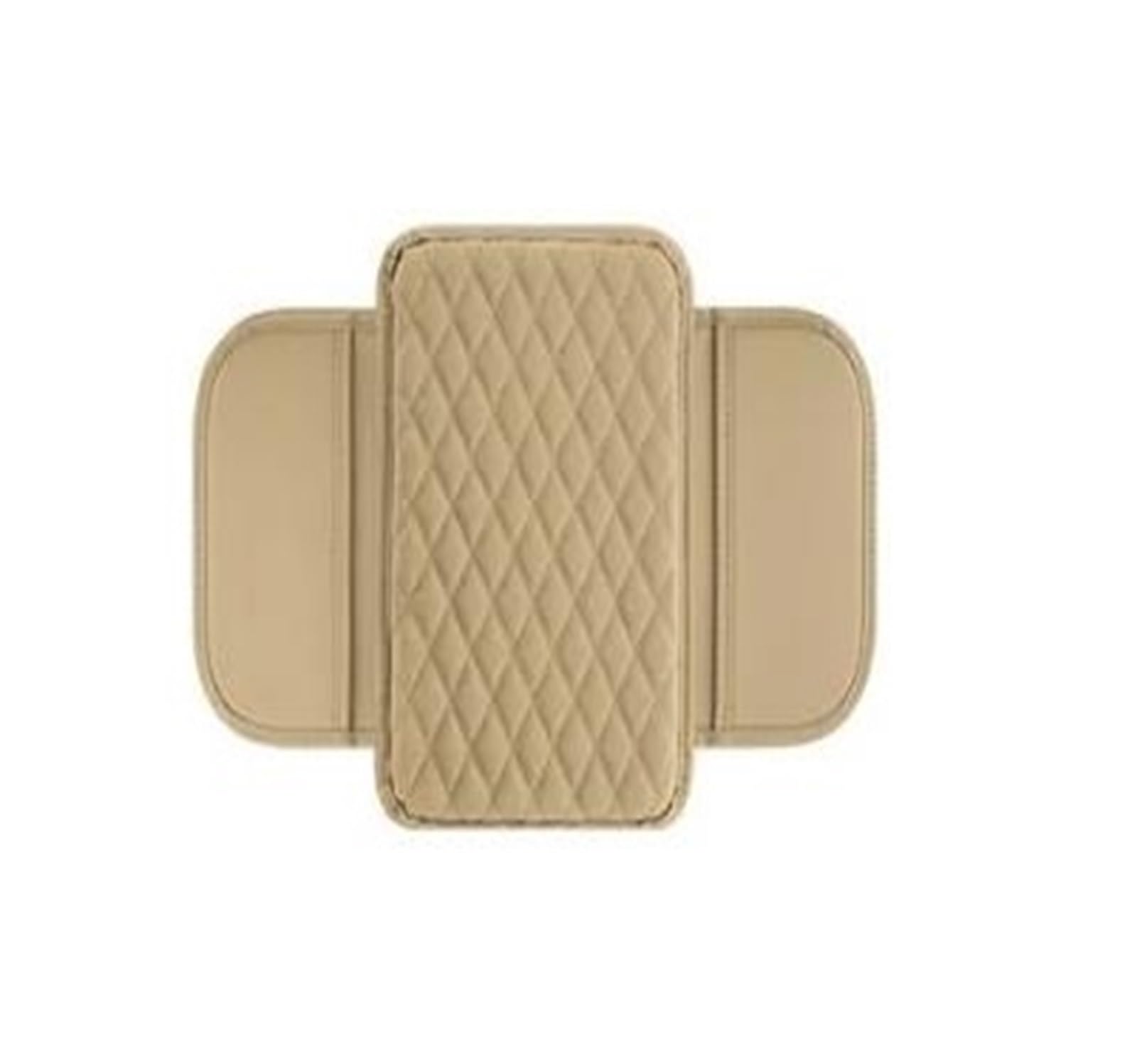 Aufbewahrungsbox die Mittelkonsole Four Seasons Universal Schutzbezug Für Die Mittelkonsole Im Auto Armlehnenbox Kissen Mit Tasche Armlehnenmatte Ellenbogenstütze(BEIGE) von DZNEFYUP