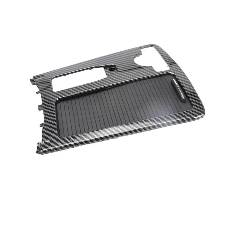 Aufbewahrungsbox die Mittelkonsole Für Benz C180 E260 E300 W204 W212 W207 2008-2014 Mittelkonsole Getränkehalter Abdeckung Aufbewahrungsbox Rollo Panel(C Schwarzer Kohlenstoff) von DZNEFYUP