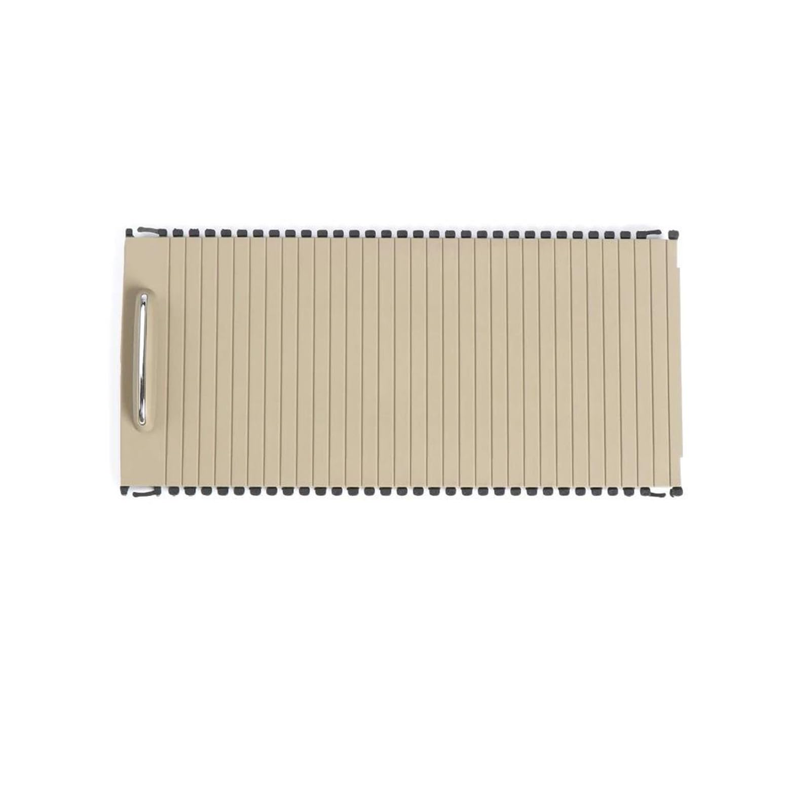 Aufbewahrungsbox die Mittelkonsole Für Benz C180 E260 E300 W204 W212 W207 2008-2014 Mittelkonsole Getränkehalter Abdeckung Aufbewahrungsbox Rollo Panel(Ein Beige) von DZNEFYUP