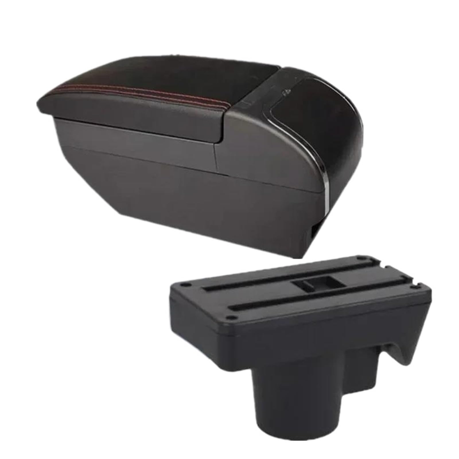 Aufbewahrungsbox die Mittelkonsole Für Opel Für Astra Für Astra H 2004 2005-2013 2014 Mittelkonsole Armlehnenbox Aufbewahrungsbox Autoinnenausstattung(F1 Rote Linie Kein USB) von DZNEFYUP