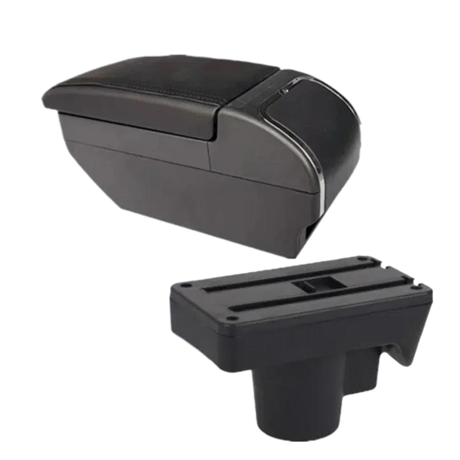 Aufbewahrungsbox die Mittelkonsole Für Opel Für Astra Für Astra H 2004 2005-2013 2014 Mittelkonsole Armlehnenbox Aufbewahrungsbox Autoinnenausstattung(F2 Ganz Schwarz Kein USB) von DZNEFYUP