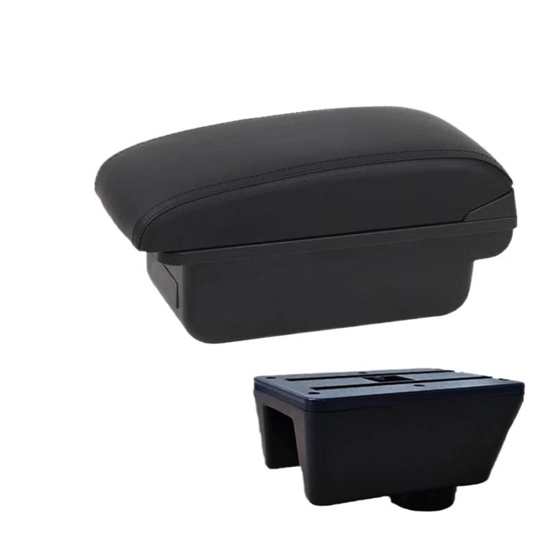 Aufbewahrungsbox die Mittelkonsole Für Seat Für Ibiza MK4 IV 6J 2008-2013 2014 2015 2016 2017 Aufbewahrungsbox Für Die Armlehne Der Autokonsole Autoinnenausstattung(C1 Schwarze Linie KEIN USB) von DZNEFYUP