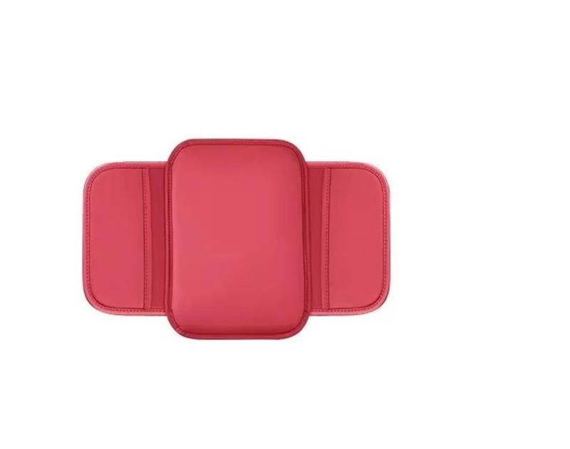 Aufbewahrungsbox die Mittelkonsole Für Sline A3 A4 A6 A5 Q5 Q7 Q3 A7 TT Quattro Auto Armlehnenbox Pad Aufbewahrungstasche Mittelkonsolen Armlehnen Schutzpolster(Rot) von DZNEFYUP