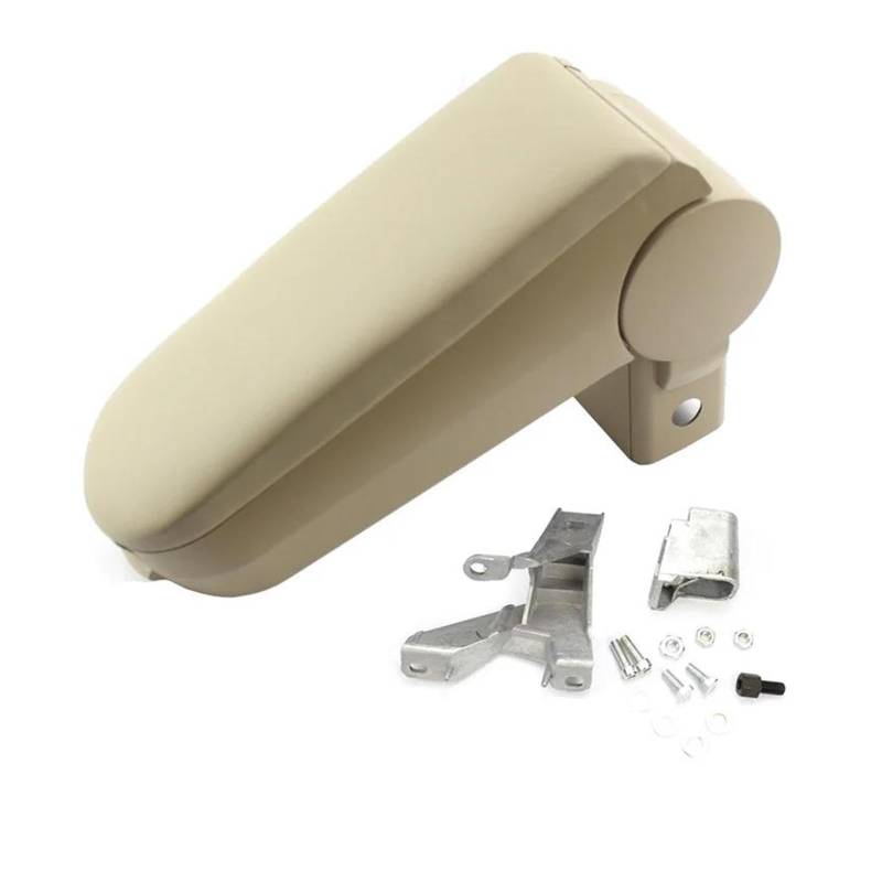 Aufbewahrungsbox die Mittelkonsole Für VW Für Golf Für Jetta 1999-2003 2004 Mittelkonsole Armlehne Konsole Armlehnenbezug Innenausstattung(BEIGE) von DZNEFYUP