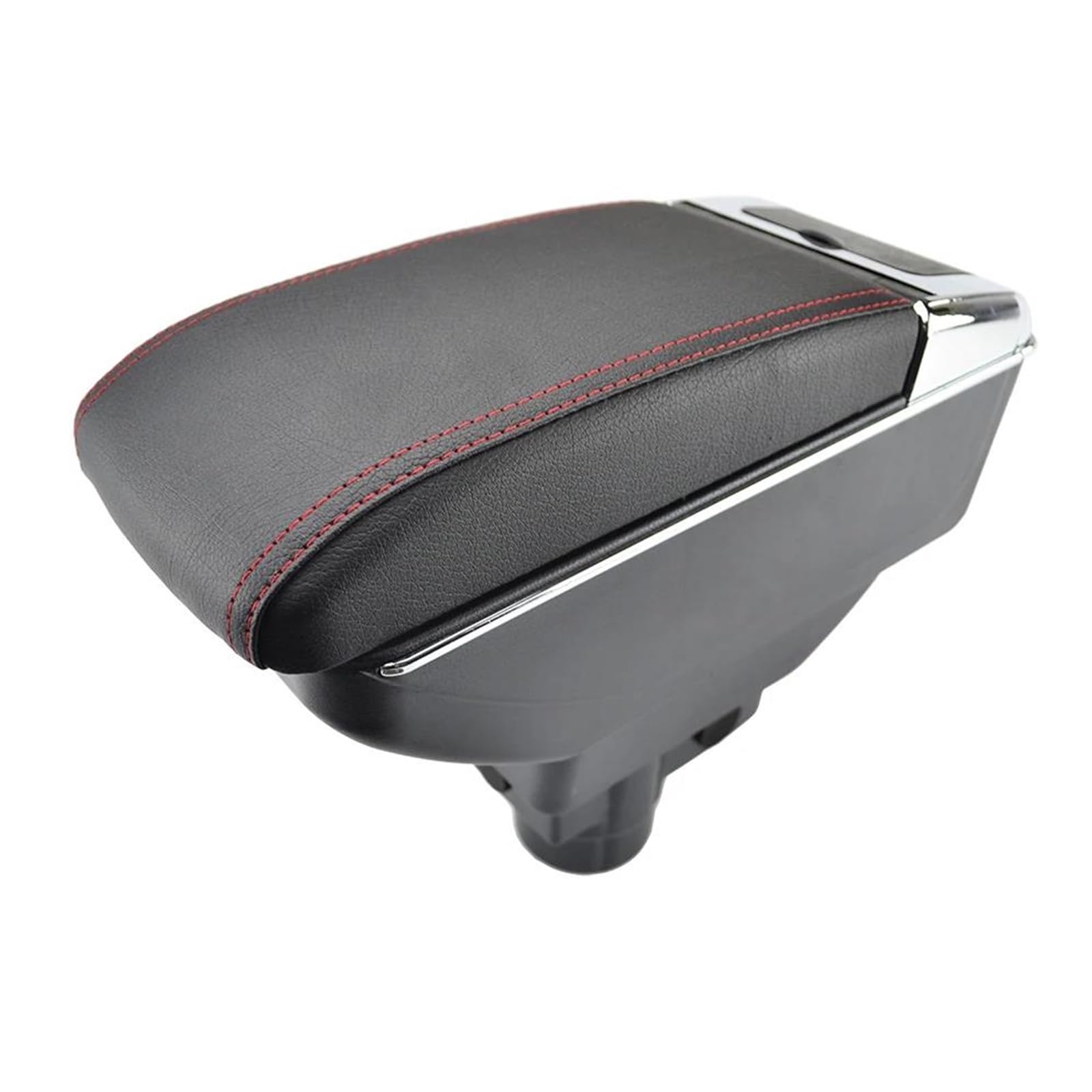 Aufbewahrungsbox die Mittelkonsole Für Vauxhall Für Corsa D 2006 2007 2008 2009 2010 2011 2012 2013 2014 Aufbewahrungsbox Armlehne Doppellagige Armlehnenbox(Roter Faden) von DZNEFYUP