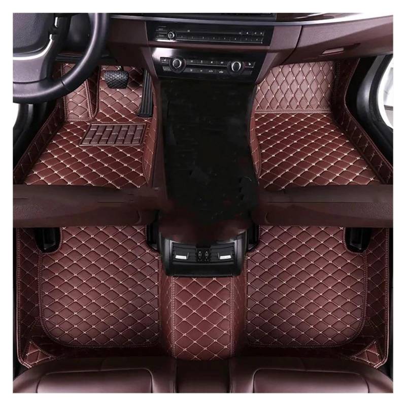 Auto-Fußmatten Ersatz Autozubehör 1 Set Für Octavia A5 2007 2008 2009 2010 2011 2012-2013 Auto Fußmatte(Kaffeefarbe,Rechtslenker) von DZNEFYUP