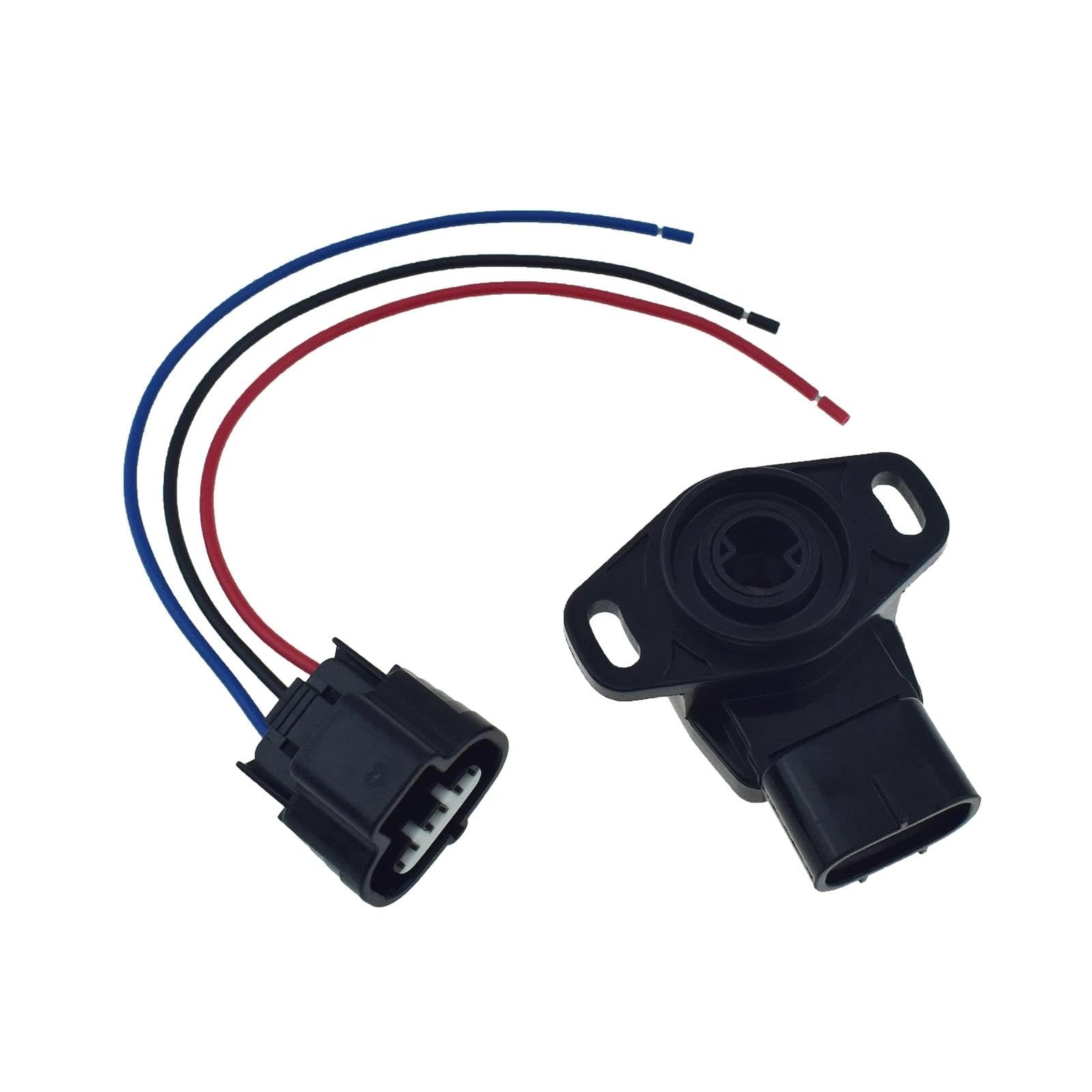 Drosselklappengehäuse 555721 Für Chevrolet Für Tracker 1999 2000 Auto Gaspedalpositionssensor TPS Sensor Steckverbinder 91175256(1Set) von DZNEFYUP