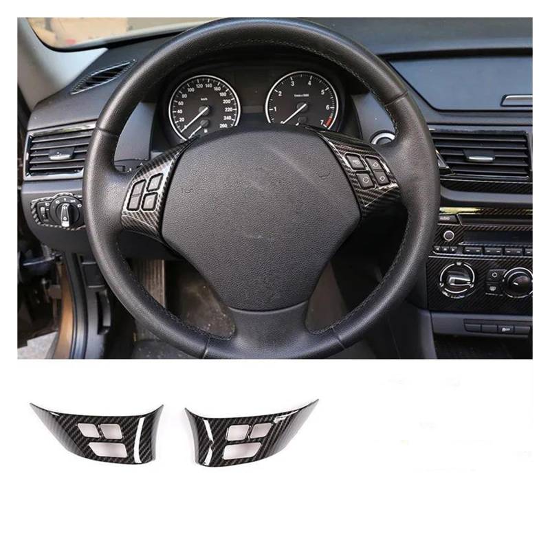 Paddle Shift Booster Knopf Für B&MW 1 3er E87 E90 E92 2004-2011 2012 Auto Lenkrad Dekorationsabdeckung Zierrahmenaufkleber(Style1 Kohlefaser) von DZNEFYUP