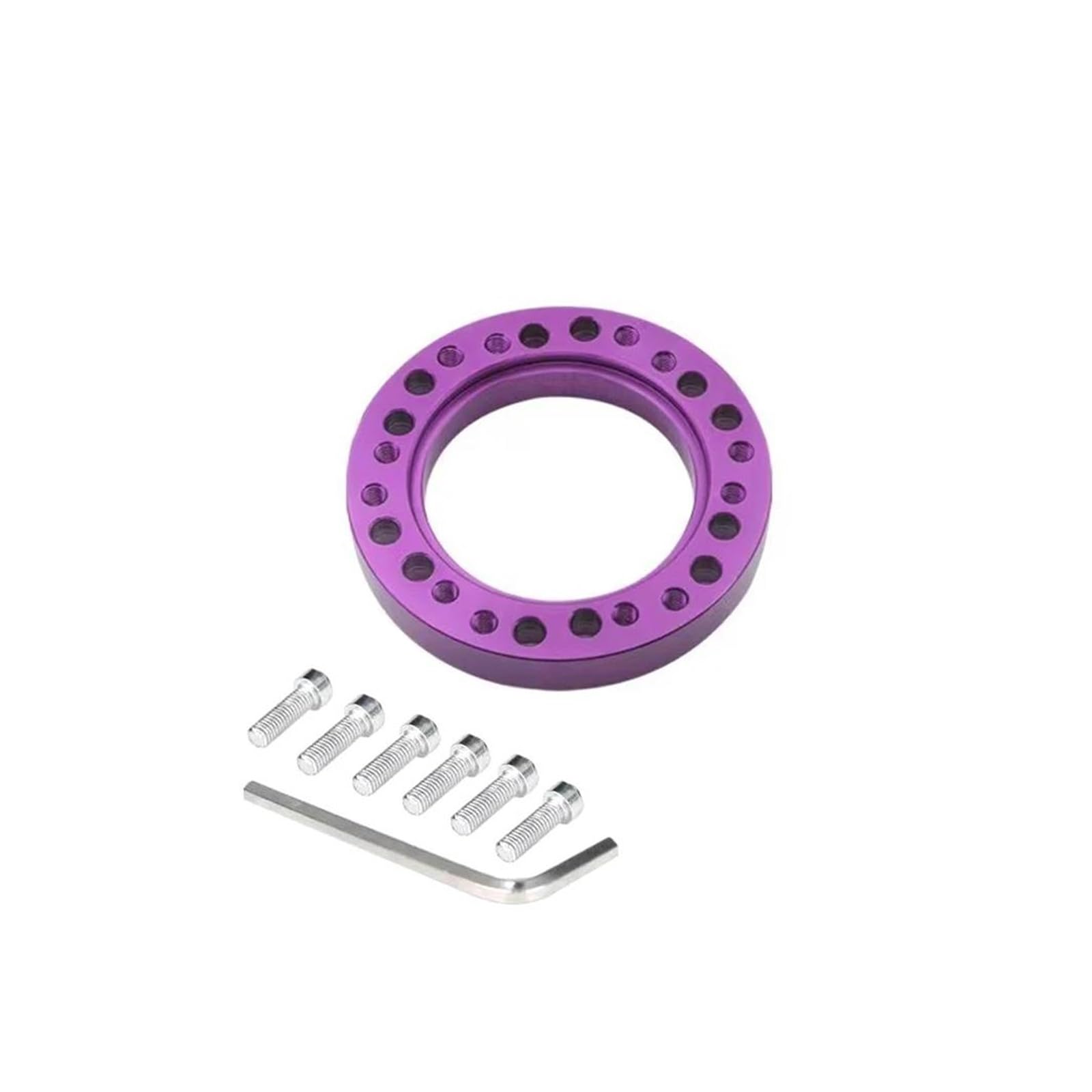 Paddle Shift Booster Knopf Für Logitech G25 G27 Für 70 Mm PCD Lenkräder Nabenadapter Kit Adapter Abstandshalter 13 Mm 24 Löcher Lenkrad Adapterplatte(LILA) von DZNEFYUP