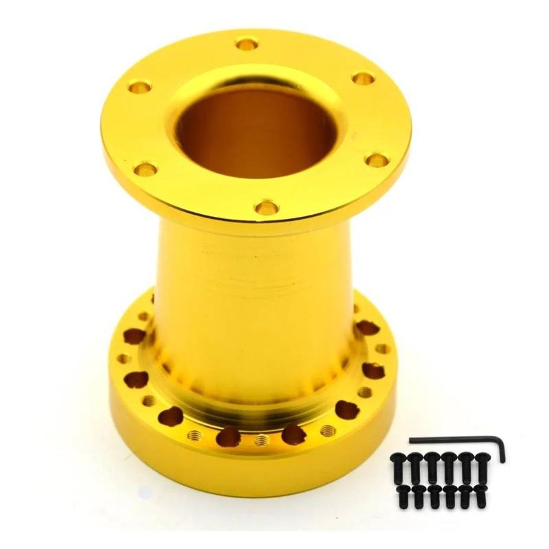 Paddle Shift Booster Knopf Universal 101MM Lenkradnaben Abstandshalter Lenkradnaben Adaptersatz Abstandshalter Autozubehör(Gold) von DZNEFYUP