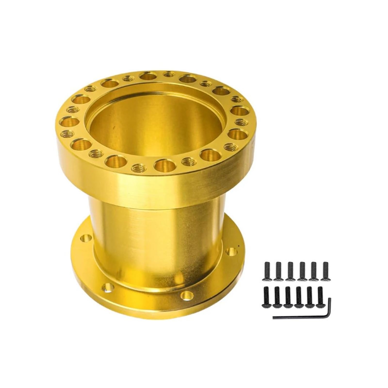 Paddle Shift Booster Knopf Universal 51MM 76MM 101MM Lenkradnaben Abstandshalter Kit Lenkradnaben Boss Kit Adapter Abstandshalter(Gold76mm) von DZNEFYUP