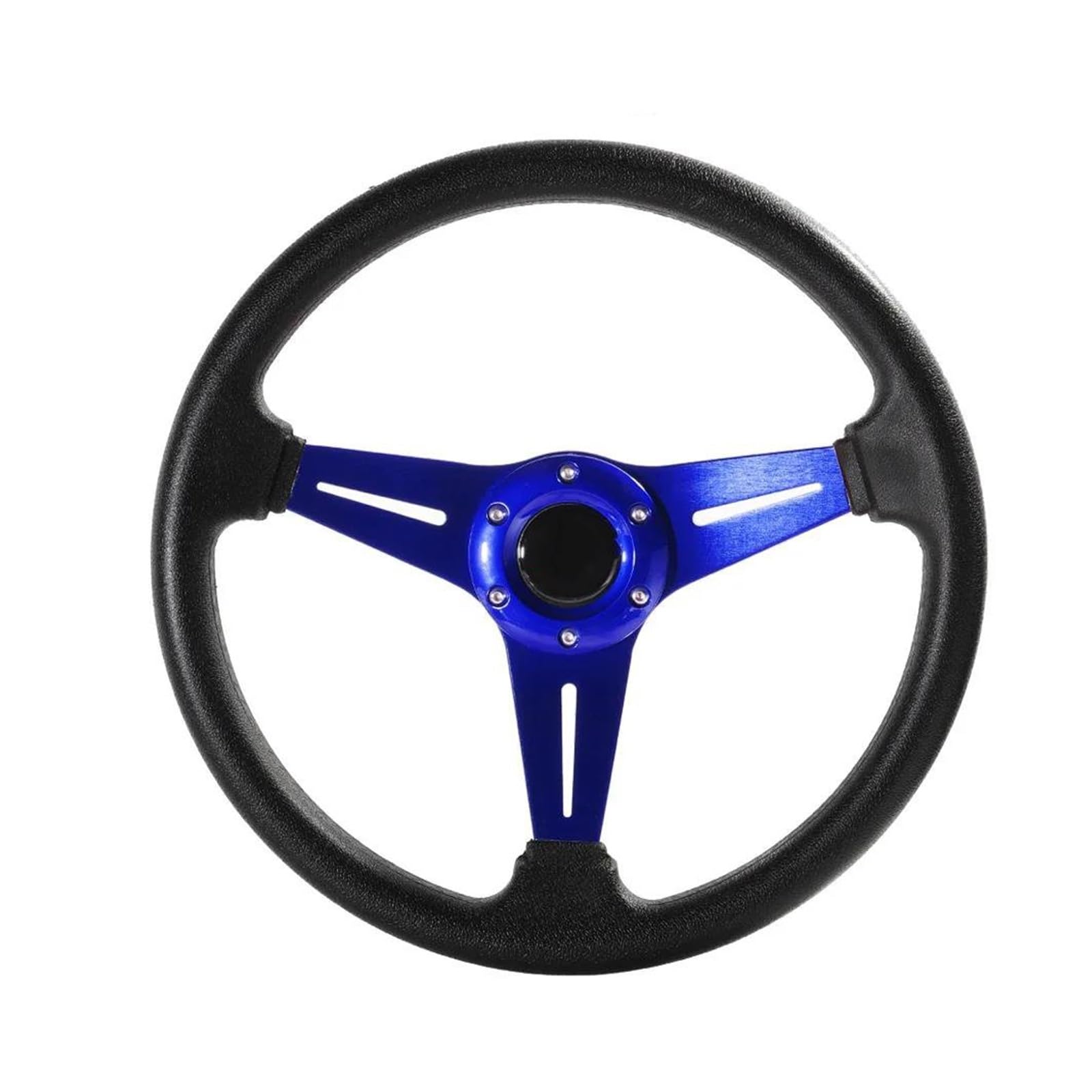 Paddle Shift Booster Knopf Universal Sportlenkrad Für Autos Drift Simulation Rennspiel Lenkrad 350 Mm 14 Zoll(BLAU) von DZNEFYUP