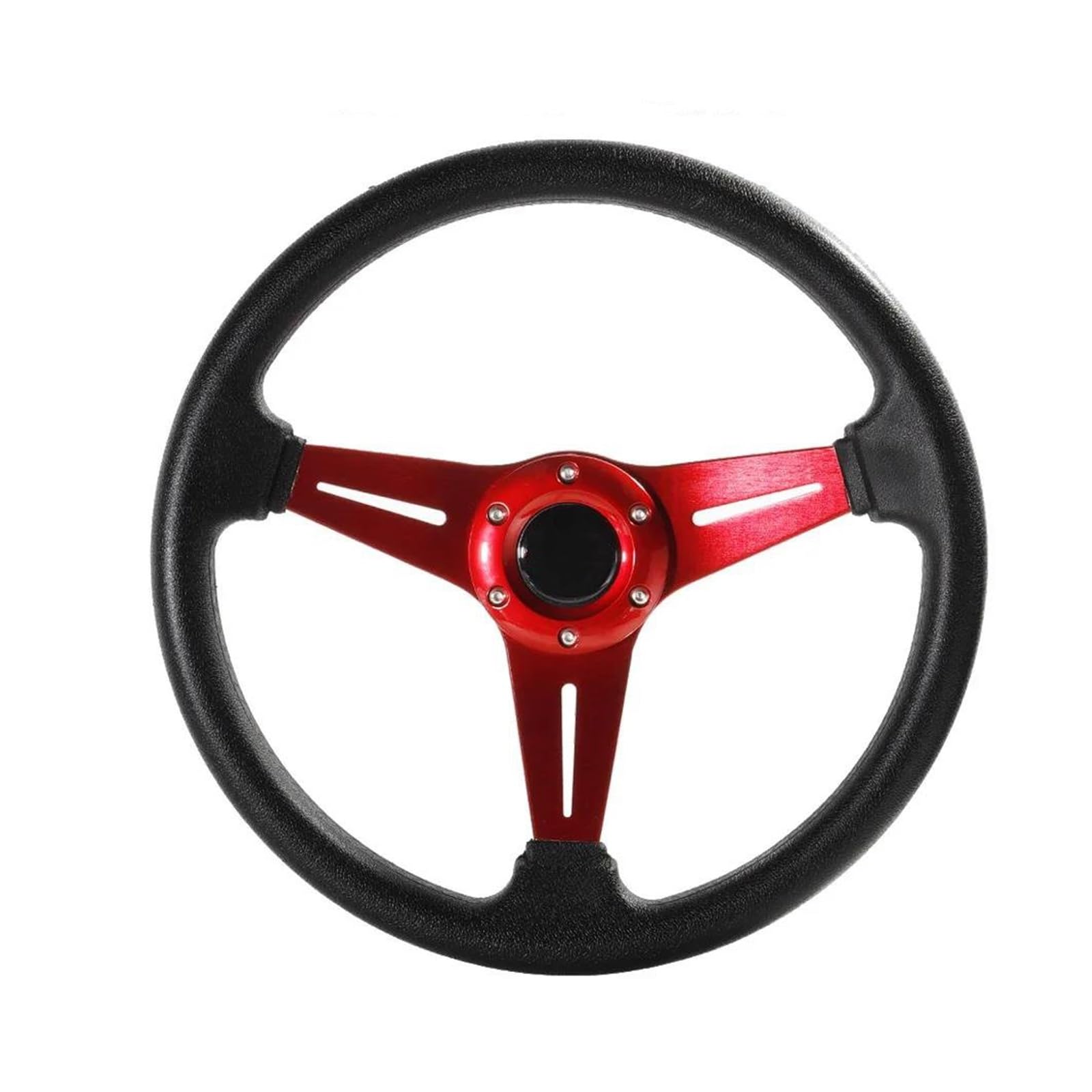 Paddle Shift Booster Knopf Universal Sportlenkrad Für Autos Drift Simulation Rennspiel Lenkrad 350 Mm 14 Zoll(Rot) von DZNEFYUP