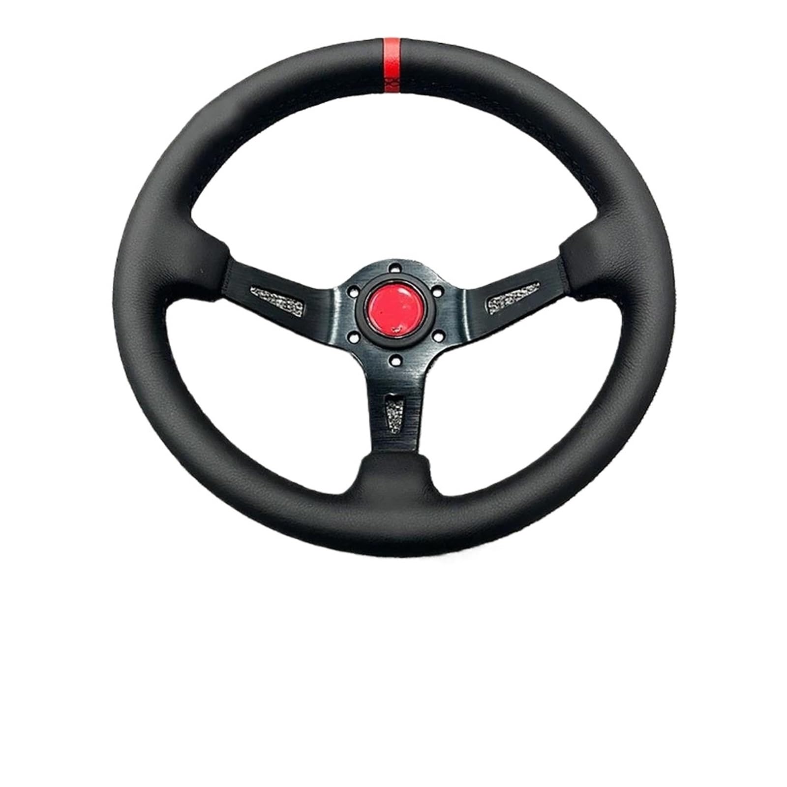 Paddle Shift Booster Knopf Universalversion Modifizierung Rennsport Lenkrad Groß Konkav Tief Konkav Autozubehör(Rot) von DZNEFYUP