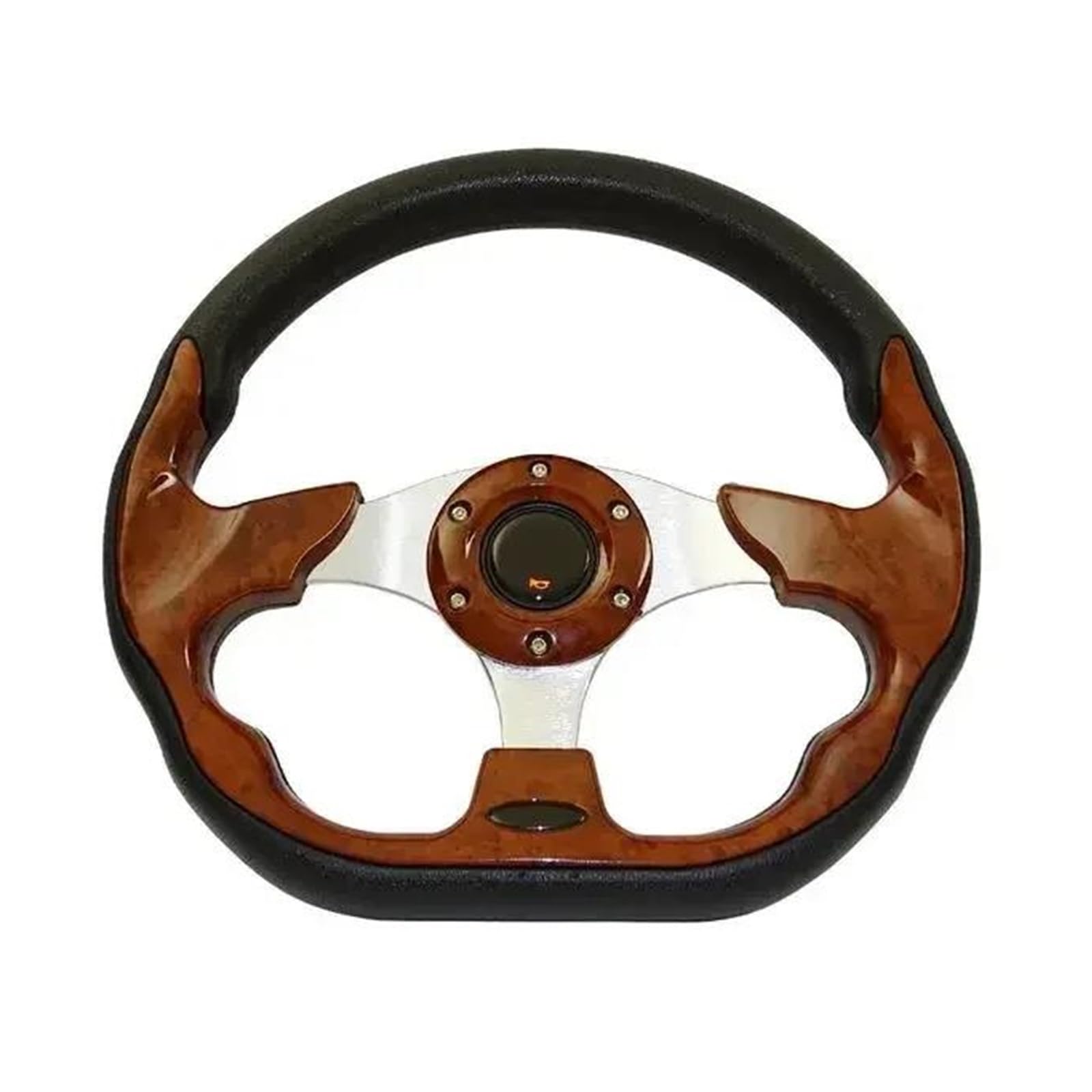 Paddle Shift Booster Knopf Universelles Auto Rennsportlenkrad Mit Hupenknopf 13 Zoll 320 Mm Lenkrad(Holz) von DZNEFYUP