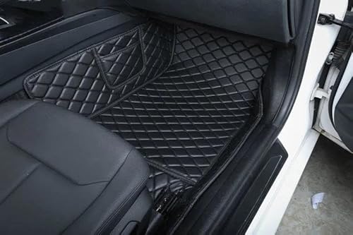 Autofussmatte Für Ford Für KA 2014 2015 2016 2017 2018 2020 Custom Car Fußmatten Männer Frauen Vollständige Abdeckung Anti-Slip Teppich Auto Fußmatten Set(Right All Black) von DZSFDGDDFGD