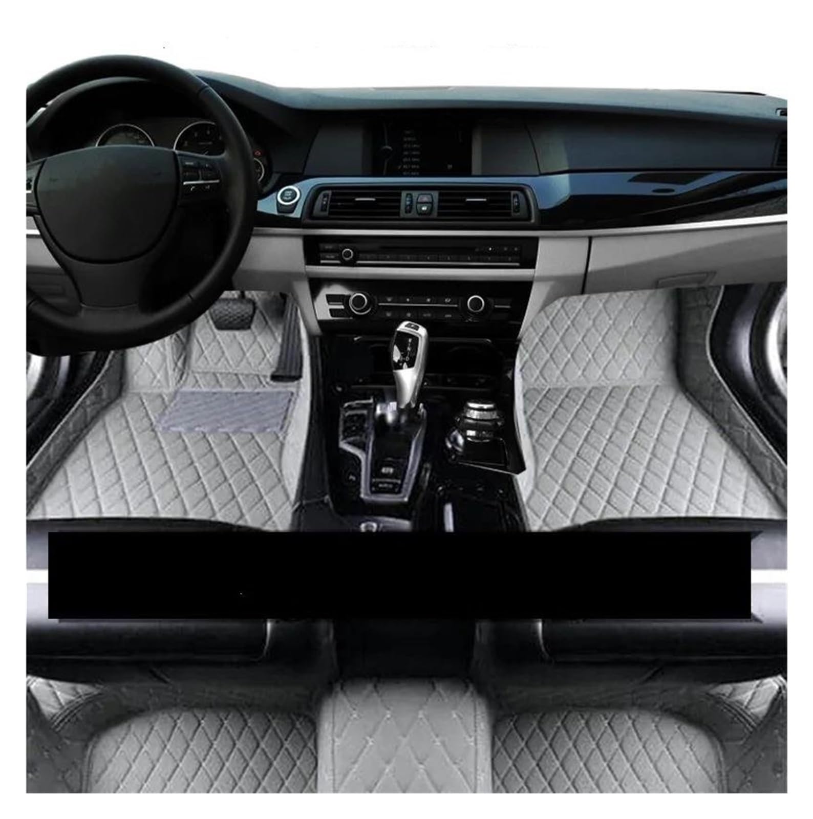 Autofussmatte Für Jeep Für Commander XK 2006 2007 2008 2009 2010 7 Sitz Auto Fußmatten Anti-Slip Teppich Set Innen Zubehör Auto Fußmatten Set(LHD Light Grey) von DZSFDGDDFGD