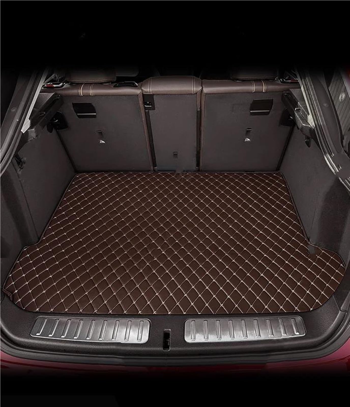 Autofussmatte Für Jeep Für Grand Für Cherokee Wk Wk2 2011-2018 2019 2020 2021 2022 Auto Fußmatten Teppich Abdeckung Innen Zubehör Auto Fußmatten Set(Trunk-Coffee) von DZSFDGDDFGD