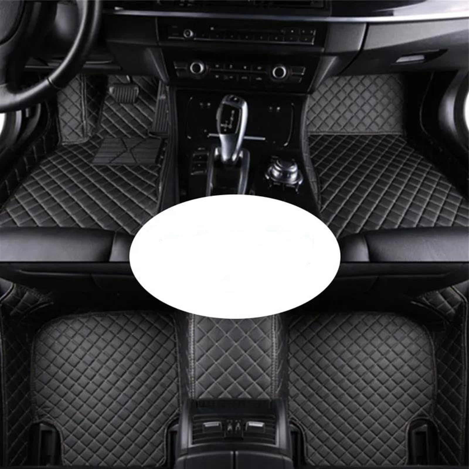 Autofussmatte Für Toyota Für Land Für Cruiser Für Prado 2006 2007 2008 2009 (8 Sitze) Auto Fußmatten Teppiche Innen Zubehör Auto Fußmatten Set(LHD-Black Black) von DZSFDGDDFGD