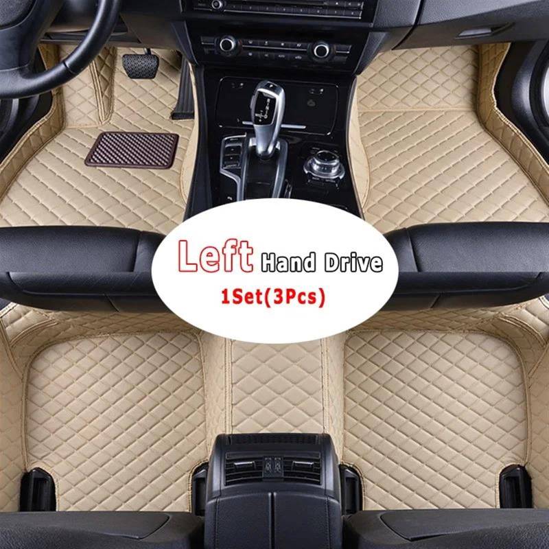 Autofussmatte Für Toyota Für Land Für Cruiser Für Prado 2006 2007 2008 2009 (8 Sitze) Auto Fußmatten Teppiche Innen Zubehör Auto Fußmatten Set(LHD-beige) von DZSFDGDDFGD