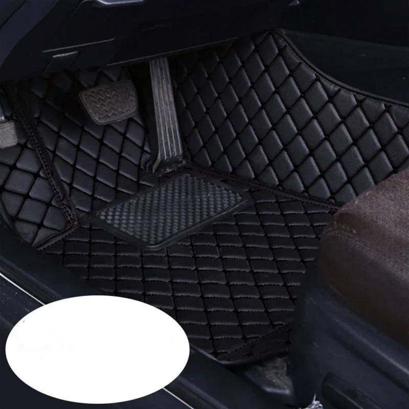 Autofussmatte Für VW Für Polo Plus 2023 2022 2021 2020 2019 Auto Fußmatten Anti-Slip Teppich Fuß Pads Auto Innen Zubehör Auto Fußmatten Set(Front 1pcs blk Black) von DZSFDGDDFGD