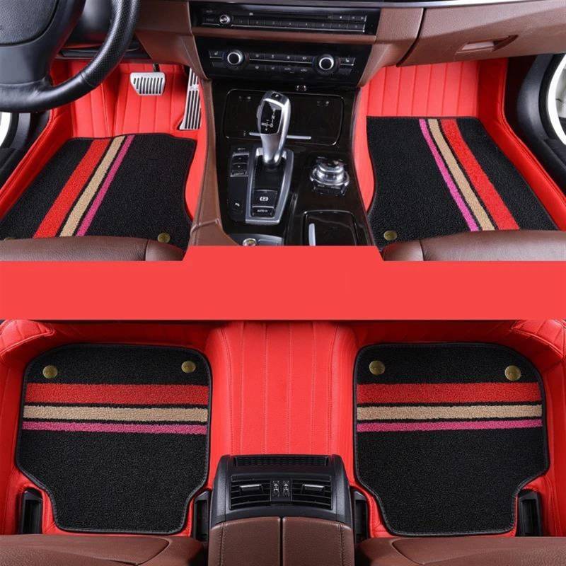 Autofussmatte Für X1 2010 2011 2012 2013 2014 Leder Custom Full Set Auto Fußmatten Interior Styling Zubehör Teppich Auto Fußmatten Set(5 PCS2) von DZSFDGDDFGD