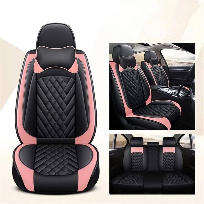 DZSFSTRHRRT AutositzbezüGe Set Auto Sitzbezug Leder Für Opel Alle Modelle Für Astra Für Antara Für Vectra Für Zafira Auto Styling Auto Zubehör Auto-SchonbezüGe(Pink A) von DZSFSTRHRRT