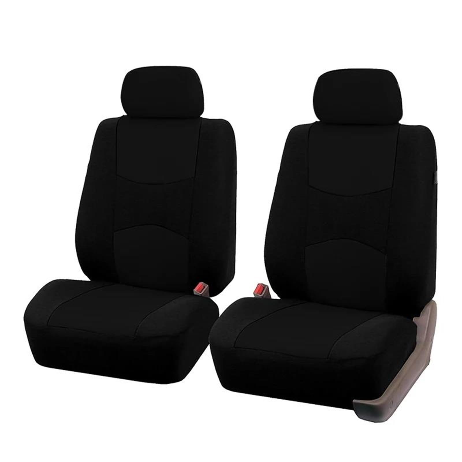 DZSFSTRHRRT Sitzbezüge Auto 2 Stück Autositzbezug, Sitzschutzbezug, kompatibel mit Fahrzeugsitzbezügen, universelles Autozubehör, mehrere Farben Autositzbezüge(2pcs Black) von DZSFSTRHRRT