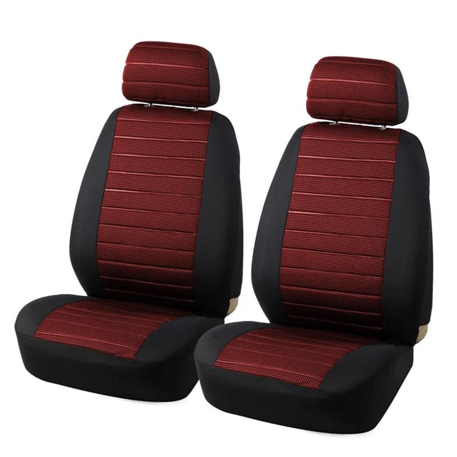 DZSFSTRHRRT Sitzbezüge Auto 4PCS/9PCS Autositzbezug Polyesterfaser Verschleißfester Stoffsitzbezug Universell kompatibel Autoinnenräume Autositzbezüge(4pcs Red) von DZSFSTRHRRT