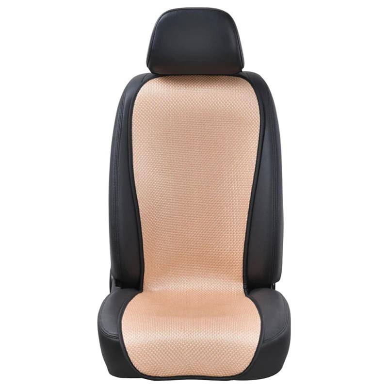 DZSFSTRHRRT Sitzbezüge Auto Atmungsaktive Eisseide Kleine Taille Sitzkissen Auto Pad Universal Kissen Sommer Auto Sitzbezug 4 Farbe Auto-Styling Autositzbezüge(Beige) von DZSFSTRHRRT