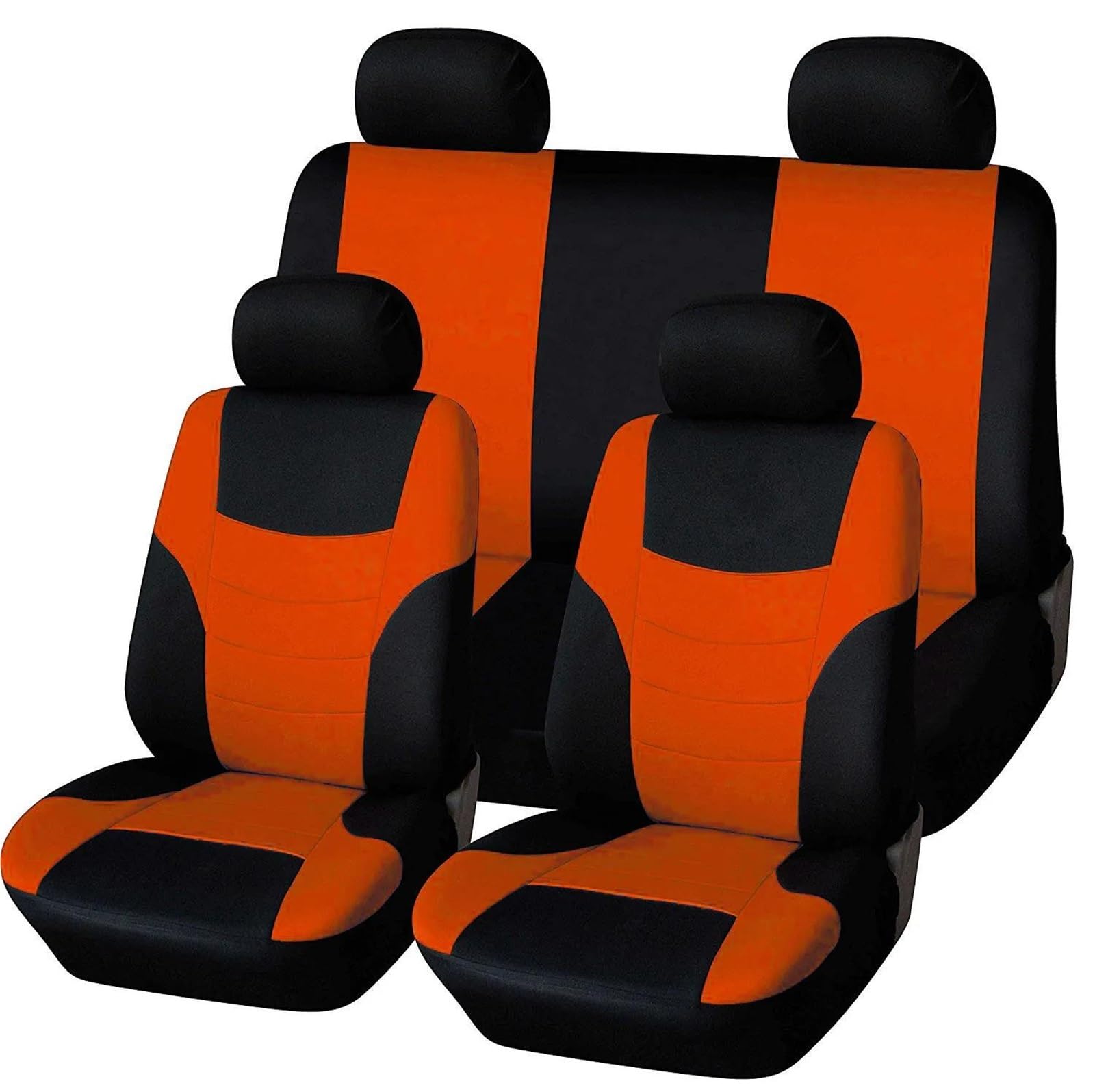 DZSFSTRHRRT Sitzbezüge Auto Auto Innen Abdeckungen Für Odyssey Für Pilot Für Vezel Für Stream Stoff Auto Seat Protector Abdeckung Stuhl Sitz Pad Autositzbezüge(C-orange) von DZSFSTRHRRT