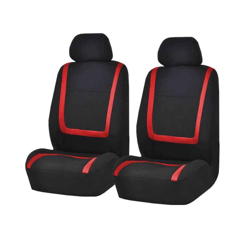 DZSFSTRHRRT Sitzbezüge Auto Auto Kissen Für Nissan Für Pathfinder Für Versa GTR 350Z Für Sunny Stoff Auto Sitzbezüge Auto Innen Autositzbezüge(2Seats-Red) von DZSFSTRHRRT