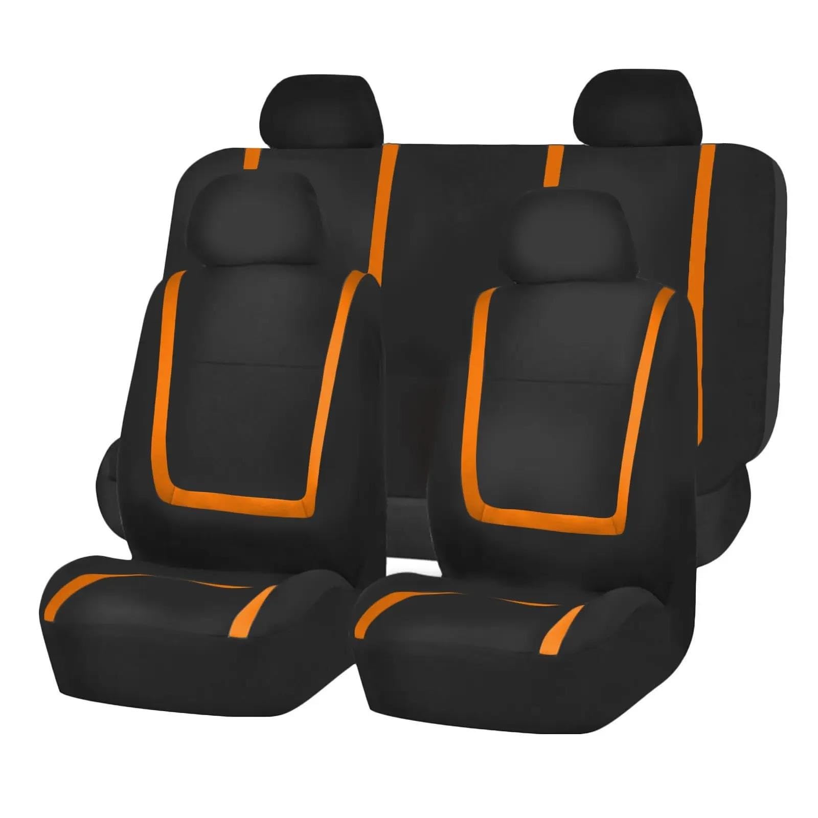 DZSFSTRHRRT Sitzbezüge Auto Auto Kissen Für Nissan Für Pathfinder Für Versa GTR 350Z Für Sunny Stoff Auto Sitzbezüge Auto Innen Autositzbezüge(5Seats-Orange) von DZSFSTRHRRT