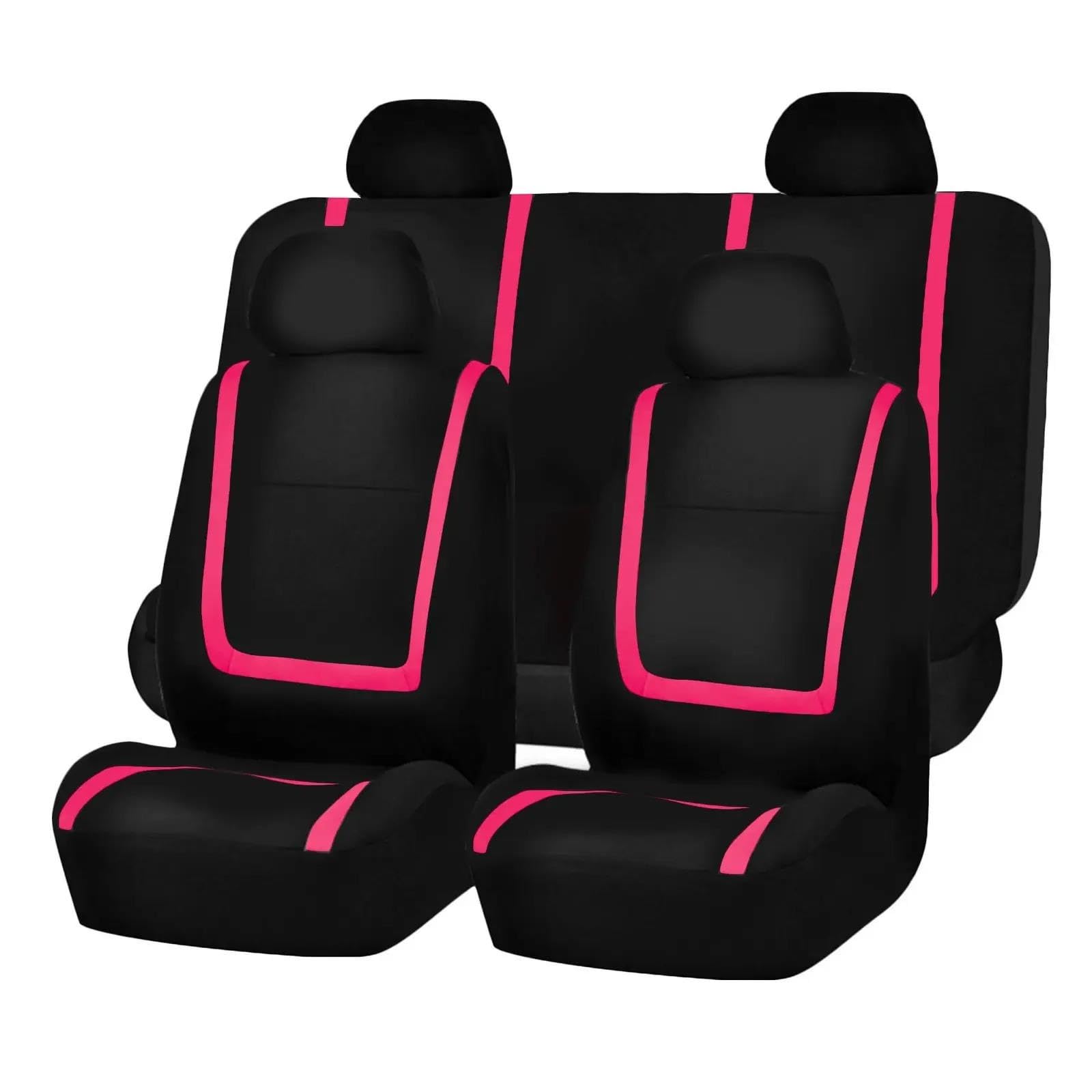 DZSFSTRHRRT Sitzbezüge Auto Auto Kissen Für Teana Für Qashqai Für X-Trail Für Murano Für Maxima Stoff Auto Sitzbezüge Auto Innen Autositzbezüge(5Seats-Pink) von DZSFSTRHRRT