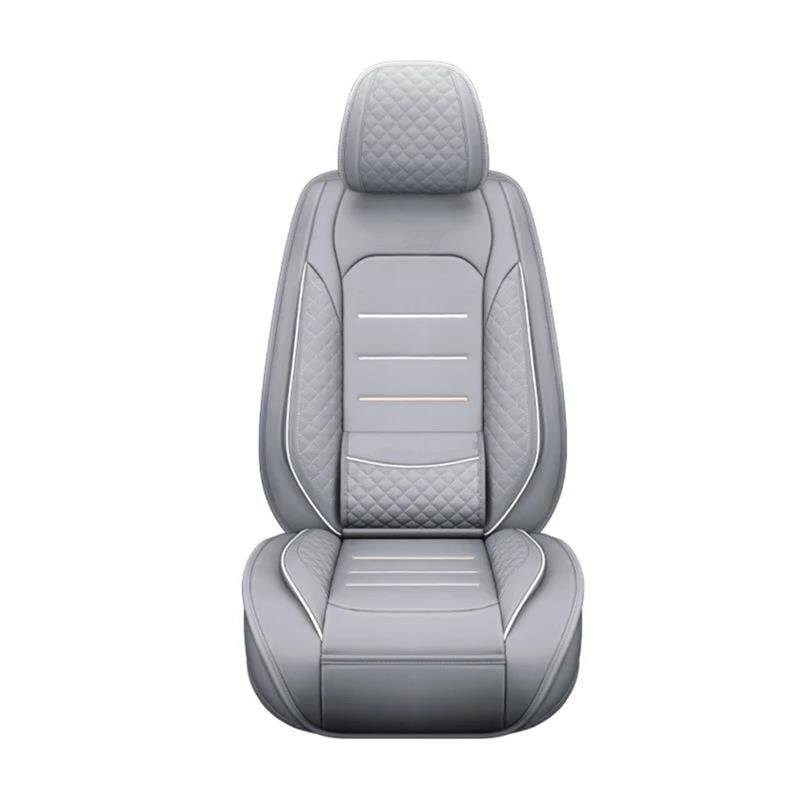 DZSFSTRHRRT Sitzbezüge Auto Auto Sitz Abdeckung Für Land Für Rover Für Freelander 1 2 Für Defender Für Discovery 2 wasserdichte Leder Auto Zubehör Autositzbezüge(Grey) von DZSFSTRHRRT